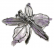 Zlatá brož ve tvaru květiny